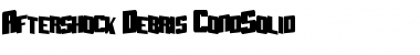 Download Aftershock Debris CondSolid Font