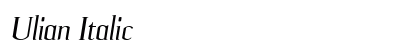 Ulian Italic Preview