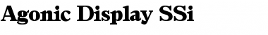 Download Agonic Display SSi Font