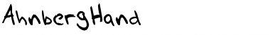 Download AhnbergHand Font Download AhnbergHand Font