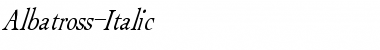 Download Albatross-Italic Font