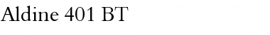 Download Aldine401 BT Font