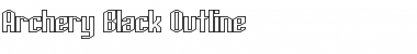 Download Archery Black Outline Font