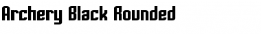 Download Archery Black Rounded Font