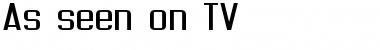 Download As seen on TV Font Download As seen on TV Font