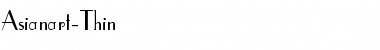 Download Asianart-Thin Font