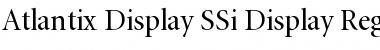 Download Atlantix Display SSi Font