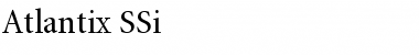 Download Atlantix SSi Font