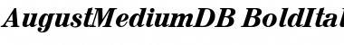 Download AugustMediumDB Font