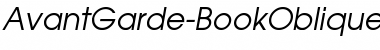 Download AvantGarde-BookOblique Font