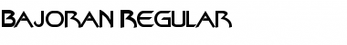 Download Bajoran Regular Font