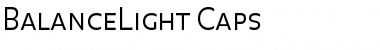 Download BalanceLight Caps Font