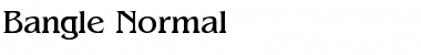 Download Bangle Normal Font