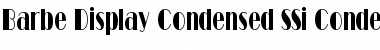 Download Barbe Display Condensed SSi Condensed Font