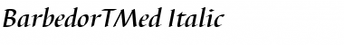 Download BarbedorTMed Italic Font