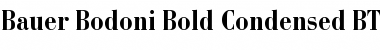 Download BauerBodni BdCn BT Bold Font