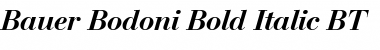 Download BauerBodni BT Bold Italic Font