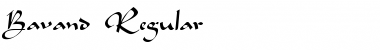 Download Bavand Regular Font