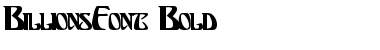 Download BillionsFont Bold Font