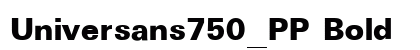 Universans750_PP Bold preview