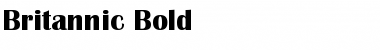 Download Britannic Bold Bold Font