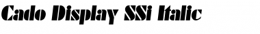 Download Cado Display SSi Font