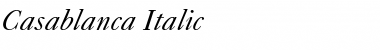 Download Casablanca Italic Font