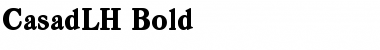 Download CasadLH Bold Font