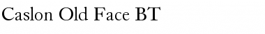 Download CaslonOldFace BT Roman Font