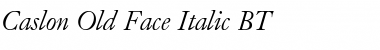 Download CaslonOldFace BT Italic Font