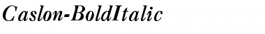 Download Caslon-BoldItalic Regular Font