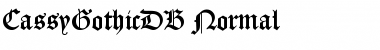 Download CassyGothicDB Normal Font