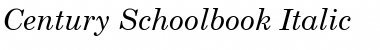 Download Century Schoolbook Italic Font