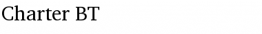 Download Charter BT Font