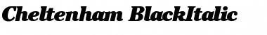 Download Cheltenham-BlackItalic Font