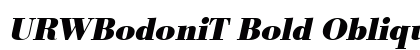 URWBodoniT Bold Oblique Preview