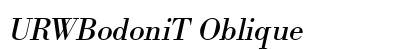 URWBodoniT Oblique Preview