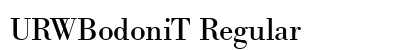 URWBodoniT Regular Preview