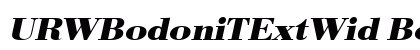 URWBodoniTExtWid Bold Oblique Preview