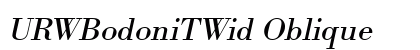 URWBodoniTWid Oblique Preview