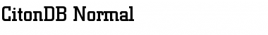 Download CitonDB Normal Font