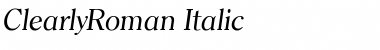 Download ClearlyRoman Font