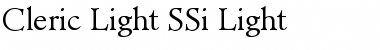 Download Cleric Light SSi Font