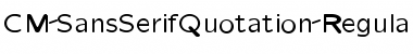 Download CM_SansSerifQuotation Font