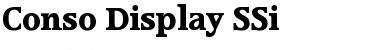 Download Conso Display SSi Font