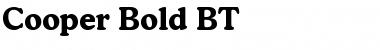 Download Cooper Lt BT Bold Font