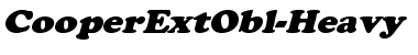 Download CooperExtObl-Heavy Font