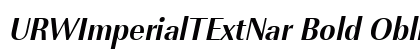 URWImperialTExtNar Bold Oblique Preview