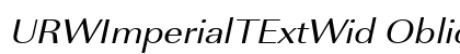 URWImperialTExtWid Oblique