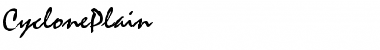 Download CyclonePlain Font